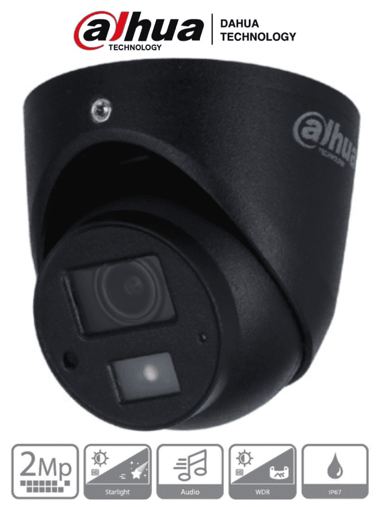 Cámara Dahua HAC-HDW1231G-A Mini Domo de 2 MP (1080p) Super Adapt, Lente de 2.8 mm, 102 Grados De Apertura, Microfono Integrado, iR de 20 Mts, Análoga